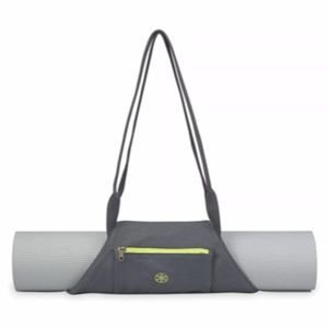 Gaiam On-The-Go Yoga Mat Carrier, Citron Storm NWT